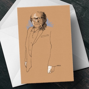 Danny DeVito Geburtstag Grußkarte Kino Fan Film Geschenk für ihn, einzigartige Vater Freund Ehemann Mens Geek präsentieren Idee