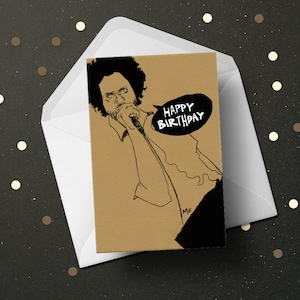 Zack De La Rocha RATM Rage Against The Machine tarjeta de felicitación de cumpleaños 90s Rock regalo de fans de la música rock para él, papá único novio presente idea