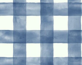 Blue Plaid Wallpaper Etsy