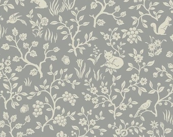 Gray Fox & Hare Magnolia Home Prepasted Wallpaper