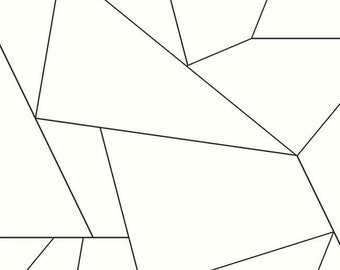 Prism Lines Black PEEL & STICK Wallpaper