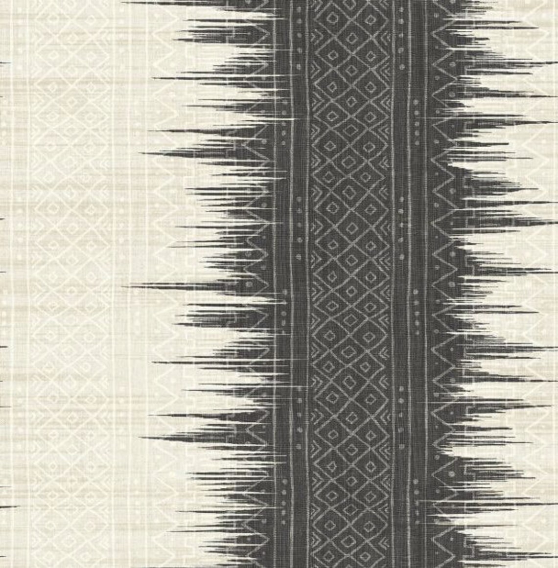 Mudcloth Black & White Wallpaper | Etsy