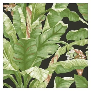 Banana Leaf PEEL & STICK - green/black