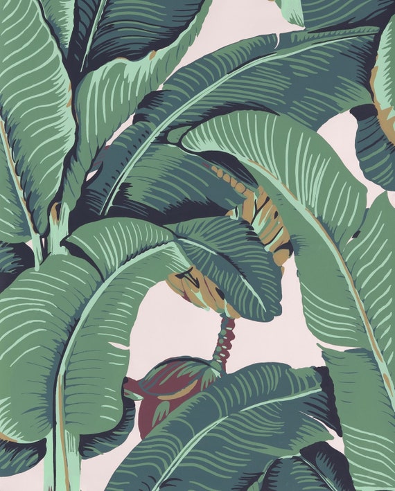 Martinique™ Green Wallpaper - Etsy UK Martinique™ Green Wallpaper - Etsy UK