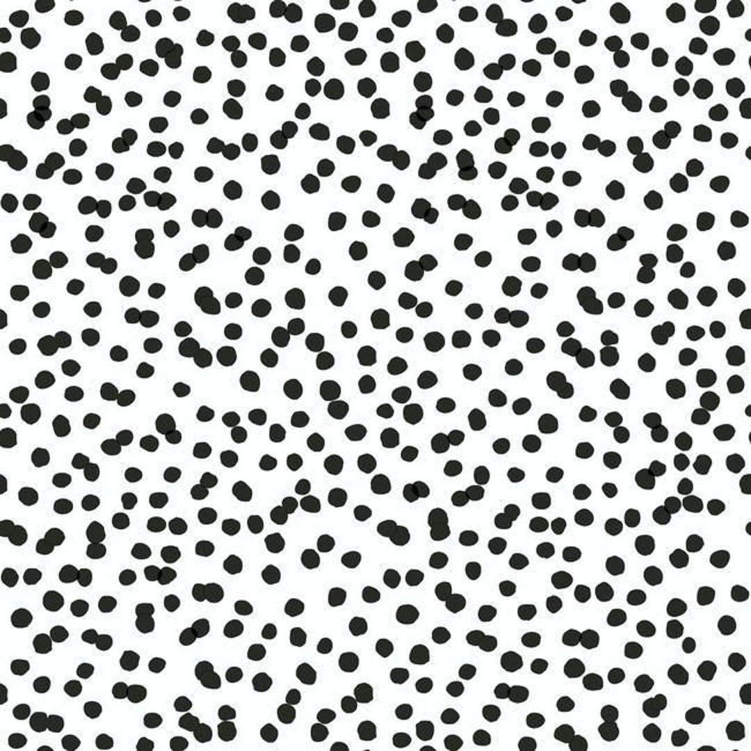 Polka Dot Black and White Spots PEEL & STICK Wallpaper - Etsy