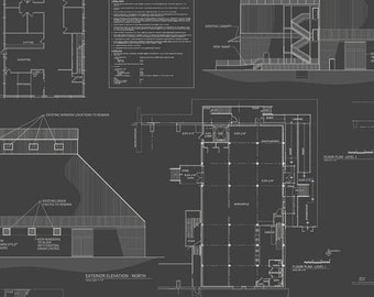 Architect Drawing Prepasted Wallpaper