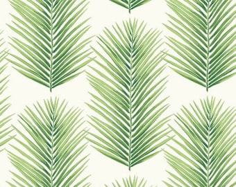 Palm Leaves Green Wallpaper