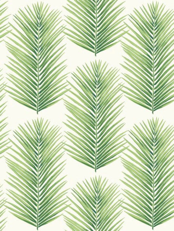 Palm Leaves Green Wallpaper - Etsy Palm Leaves Green Wallpaper - Etsy