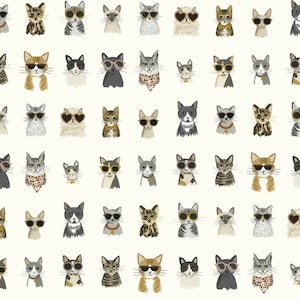 Cool Cats Peel and Stick Wallpaper