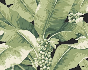 Paradisio Palm Black Wallpaper