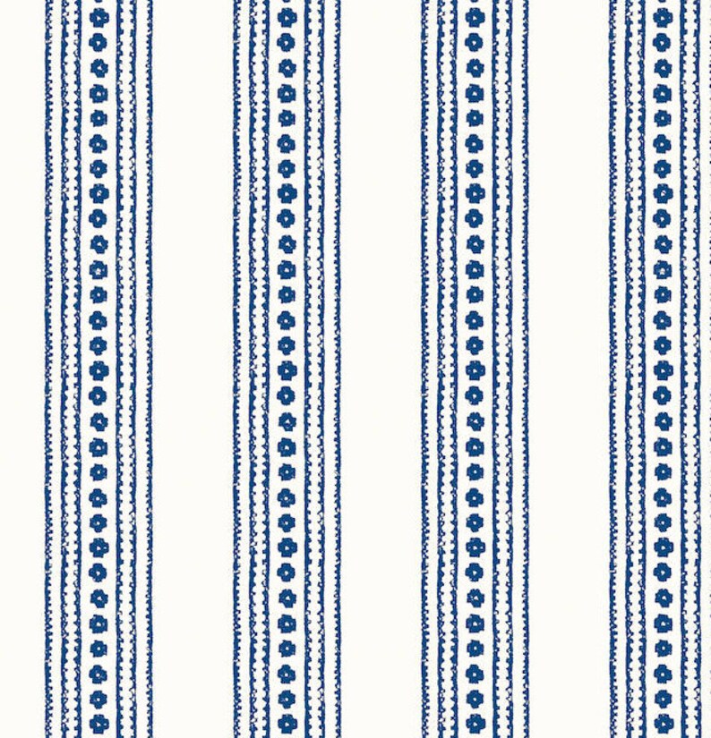 New Haven Stripe Navy Wallpaper Etsy