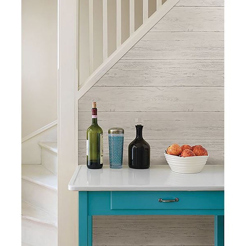 Shiplap White PEEL & STICK Wallpaper - Etsy