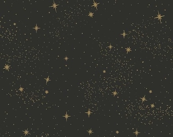 Upon A Star Black Peel & Stick Wallpaper