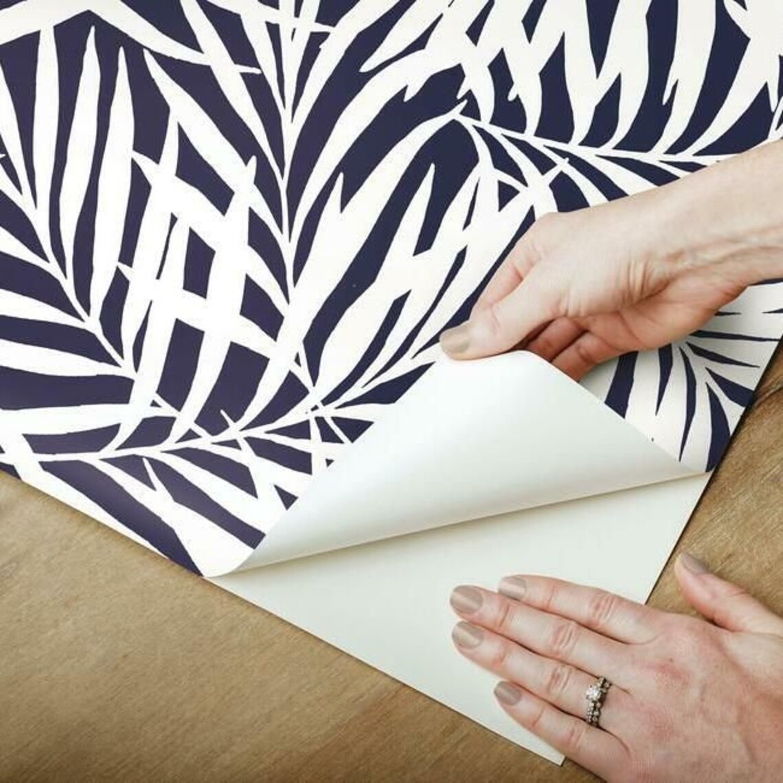 Ohau Palm Fronds PEEL & STICK Wallpaper Etsy