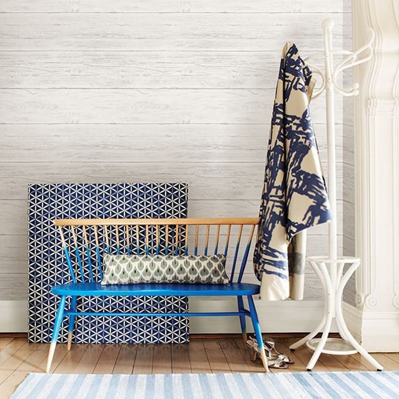 Shiplap White PEEL & STICK Wallpaper - Etsy