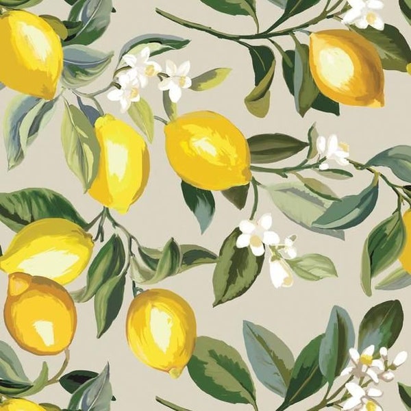 Lemon Zest Beige PEEL & STICK Wallpaper