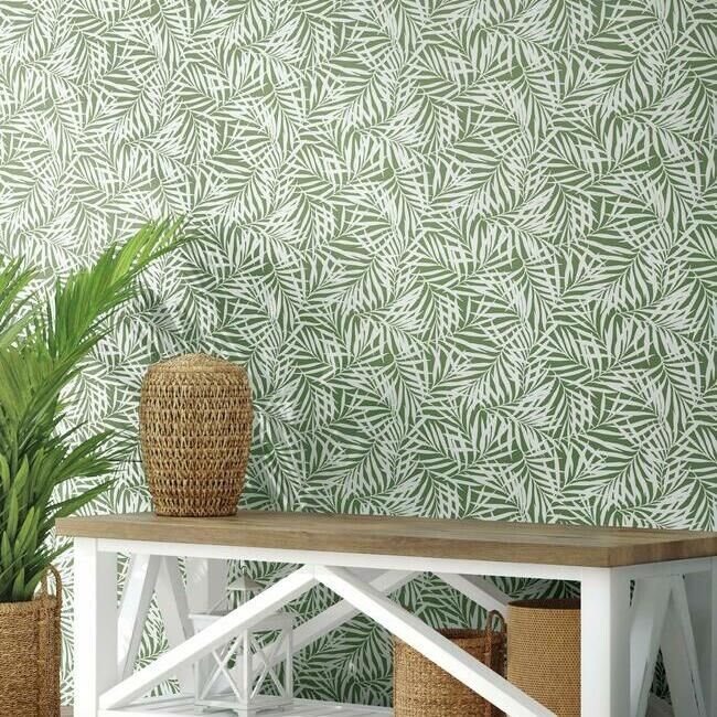 Ohau Palm Fronds PEEL & STICK Wallpaper Etsy
