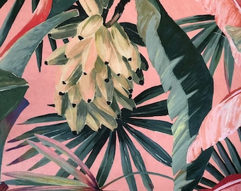 La Palma Coral Palm Tropical Vinyl Wallpaper