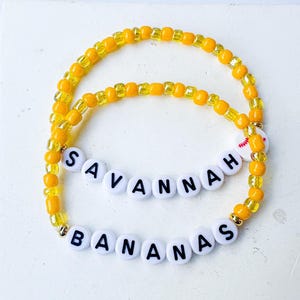 Savannah Bananas Bracelet Set | Savannah Bananas Baseball | Banana Ball Game  | Bananas Baseball | Savannah Bananas Merch | Bananas Baseball