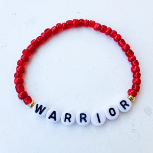 Warrior Bracelet | Motivational Bracelets | Inspirational Bracelet | Mental Health Bracelet