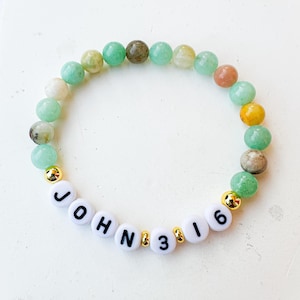 Bible Verse Bracelet | Custom Bible Verse Bracelet | Religious Bracelet | Religious Jewelry | Christian Bracelet | Christian Gift