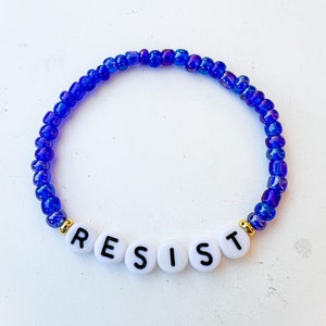 Resist Bracelet | Not Going Back | Not My President | Not My President | Equality | Persist | Blue Friendship Bracelet | Blue Wave | FDT