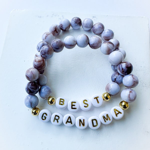 Grandma Bracelet Set | Grandma Bracelet | Mother’s Day Bracelet |  Grandma Gift | Perfect Mother's Day Gift | Gift for Grandma | Mom Gift