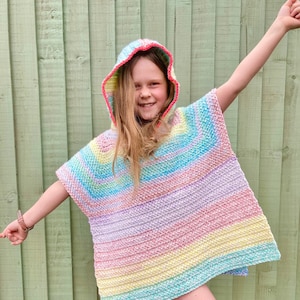Kids Hooded Poncho