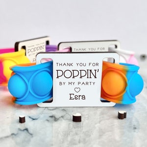 Set of Pop It Bracelet Gift For Kids Birthday party, Non Food Classroom Party Favor Custom Kid Pop It, Personalized Kid Fidget Toy Classroom