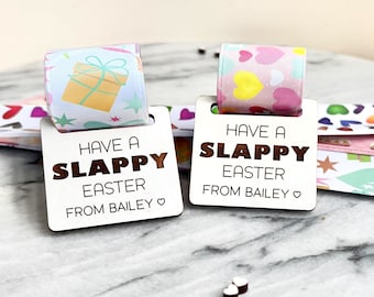 Set of Slap Bracelet Easter Gift For Classroom | Slappy Easter Gift For Class Party | Non Food Party Favor | Candy Free Kid Fidget Toy Favor