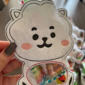 BT21 RJ candy bag ITH Design • bts army kpop Digital Embroidery File