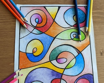 Hand Drawn Coloring Page