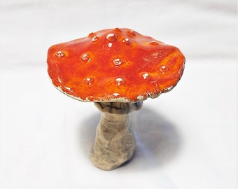 Ceramic stand Mushroom 1 - Home Decor - Garden Decor - Handmade Ceramics - Christmas gift