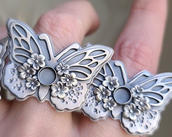 US10.5 Ring Size. CHOOSE YOUR STONE type. The Butterfly. Floral Jewelry. Chromafusion Jewelry. The Transformation collection