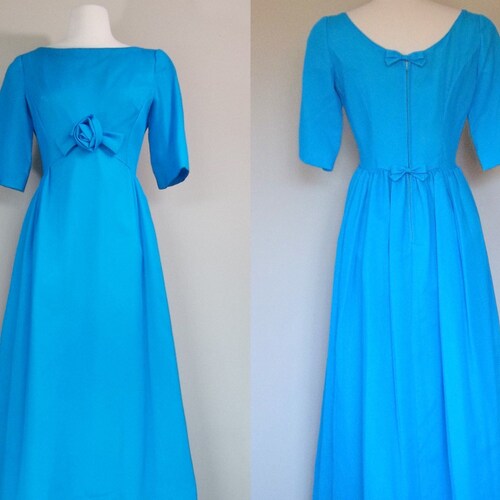 Vintage 60s-70s Empire Waist Prairie Maxi - Etsy