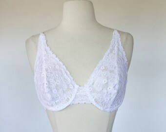 val lace cropped bralette