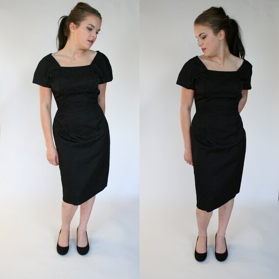black dress mid calf length