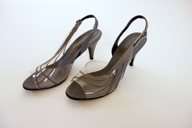 gray slingback