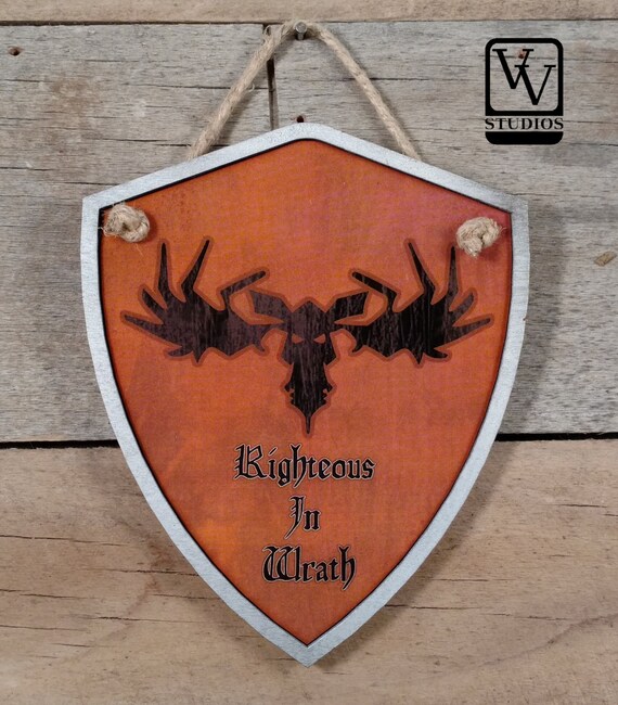 Game of Thrones Shield House Hornwood Etsy