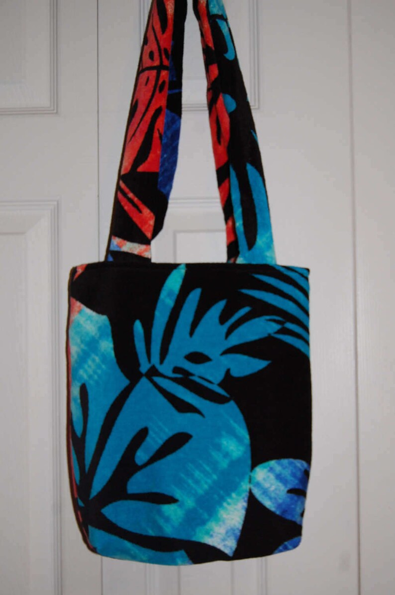 Hawaiian Beach Towel Bag With Hawaiian Lining Inside Etsy