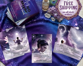Yes No Deck a 44 Card Divination Deck for Beginners, Clarifying Tarot Companion, Mini Guidebook