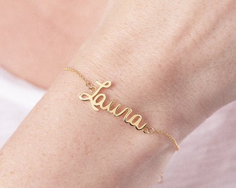 Gold Name Bracelet | Custom Name Bracelet | Personalised Name Bracelet | Gold Personalised Bracelet | Custom Bracelet | Name Jewellery