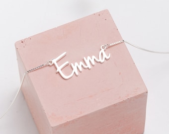 Sterling Silver Name Necklace | Personalised Name Necklace | Custom Name Necklace | Name Jewellery UK | Personalised Necklace | Any Name