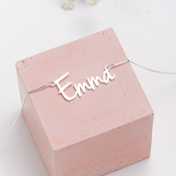 Sterling Silver Name Necklace | Personalised Name Necklace | Custom Name Necklace | Name Jewellery UK | Personalised Necklace | Any Name