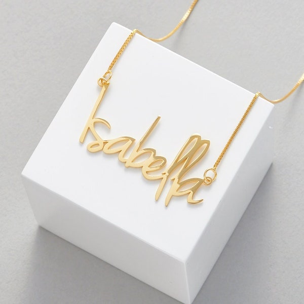 Gold Name Necklace | Personalised Name Necklace | Custom Name Necklace | Custom Name Jewellery | Personalised Necklace Gift | Any Name Gift