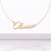 Personalised Name Necklace | Gold Name Necklace | Script Name Necklace | Personalised Necklace | Personalised Bridal Jewellery - Font #2