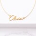 Personalised Name Necklace | Gold Name Necklace | Script Name Necklace | Personalised Necklace | Personalised Bridal Jewellery - Font #2 