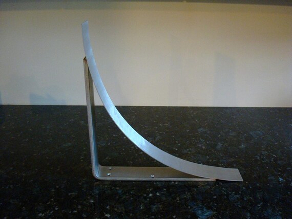 Large 15 Brushed Stainless Steel Countertop Corbel Etsy