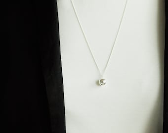 SALE Kugel Perle Lange Kette mit einer Perle  Goldkette Roségoldkette Silberkette Goldperle Silberperle Kugelkette