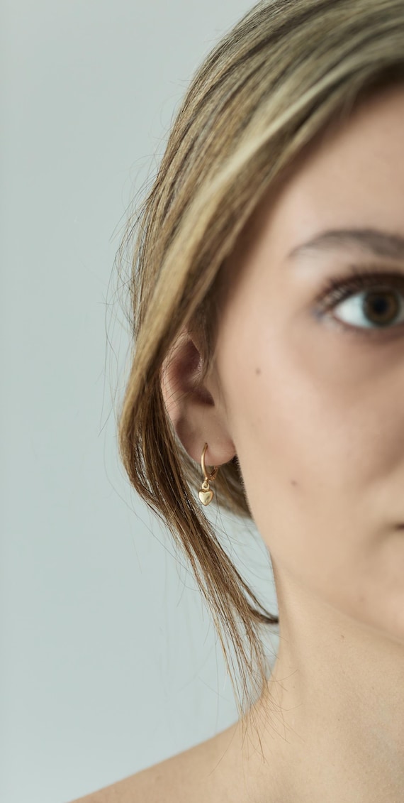 Silver Surgical Steel Stud Earrings - Tiny Heart Star Cross Geometric Designs Hypoallergenic